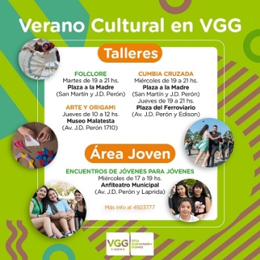 EL MUNICIPIO OFRECE TALLERES CULTURALES PARA REALIZAR DURANTE EL VERANO