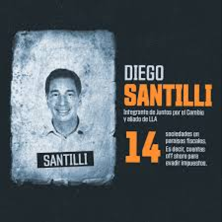 Apuntan al diputado PRO Diego Santilli por 24 empresas offshore