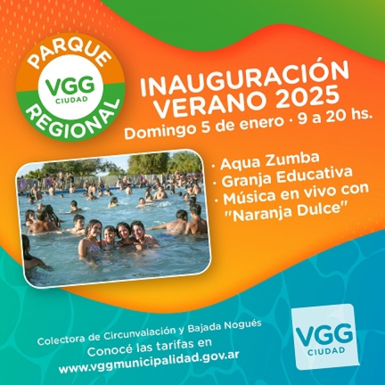 ESTE DOMINGO SE INICIA EL “VERANO 2025” CON ACTIVIDADES CULTURALES Y RECREATIVAS EN EL PARQUE REGIONAL