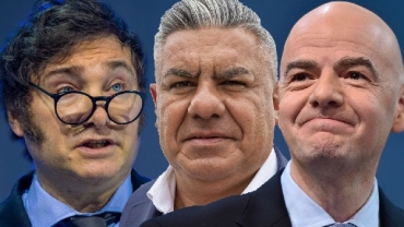 Infantino felicitó a Claudio Tapia por su reelección al frente de AFA