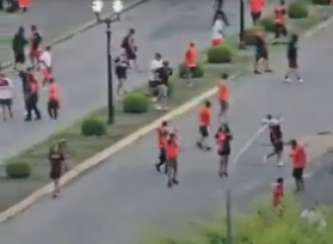 Disturbios tras la derrota de Newell's