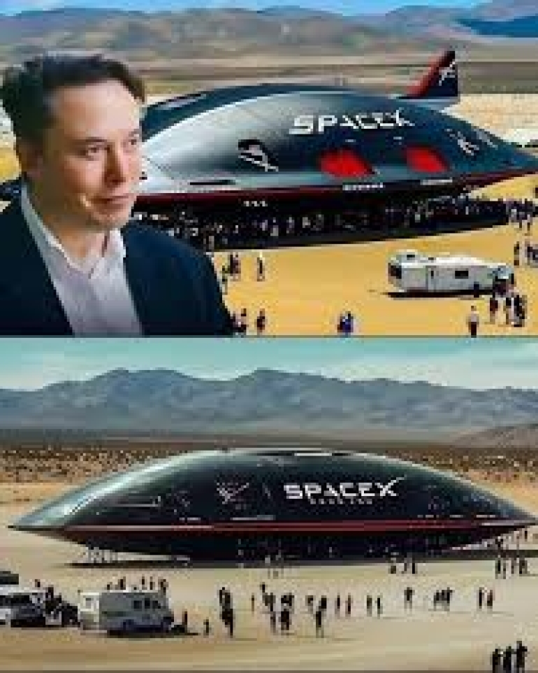 Elon Musk revela innovador avión de combate tipo «ovni»