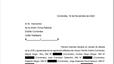 Dirigentes radicales de 36 localidades impugnaron la convocatoria a internas