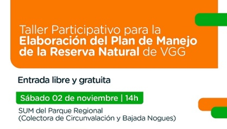 SE DICTARÁ UN TALLER PARTICIPATIVO PARA LA ELABORACIÓN DEL PLAN DE MANEJO DE LA RESERVA NATURAL