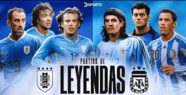 Partido de leyendas: Uruguay derrotó por 5-2 a Argentina como local en Punta del Este